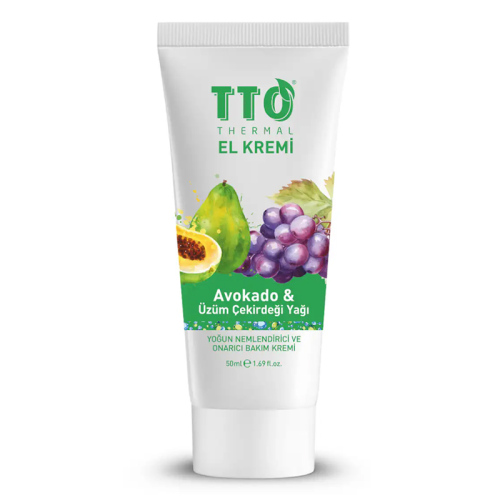 TTO El Kremi Avokado ve Üzüm Çekirdeği Yağı 50 ml - 1