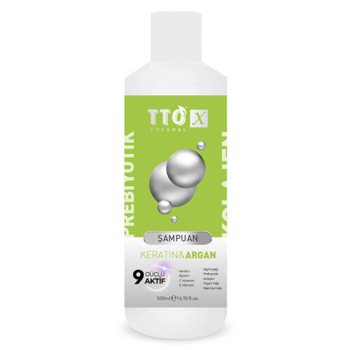 TTO X Keratin ve Argan Prebiyotik Şampuan 500 ml - 1