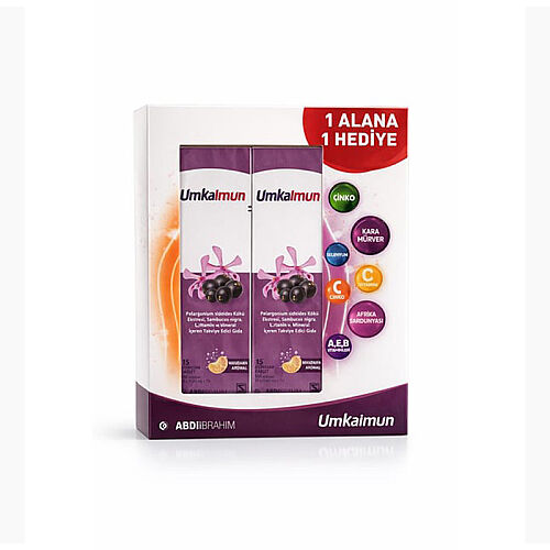 Umkaimum Takviye Edici Gıda 1 Alana 1 Bedava 15+15 Efervesan Tablet - Abdi İbrahim