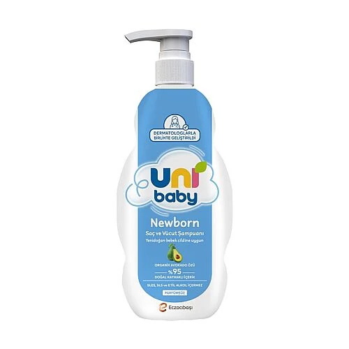 Uni Baby Yenidoğan Saç ve Vücut Şampuanı 500 ml - Uni Baby
