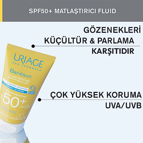 Uriage Bariesun SPF 50+ Mat Fluid Güneş Kremi 50 ml - Uriage (1)