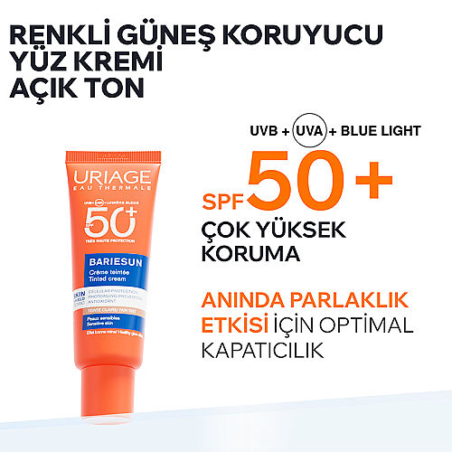 Uriage Bariesun SPF50+ Açık Ton Renkli Güneş Kremi 50 ml - Uriage (1)