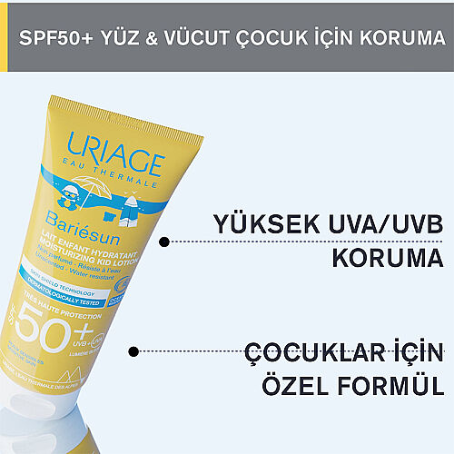 Uriage Bariesun SPF50+ Çocuklar için Güneş Koruyucu Losyon 100 ml - 4