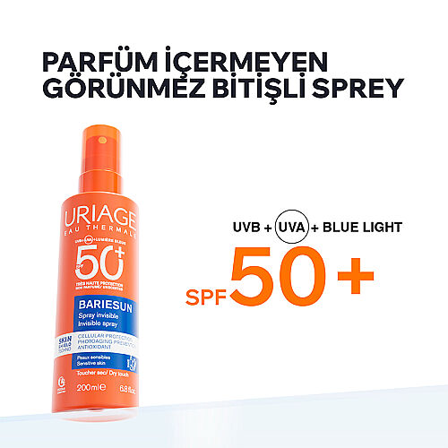 Uriage Bariesun SPF50+ Yüz ve Vücut için Parfüm İçermeyen Güneş Koruyucu Sprey 200 ml - Uriage (1)