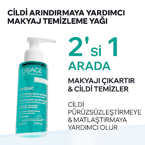 Uriage Hyseac Karma ve Yağlı Ciltler İçin Temizleme Yağı 100 ml - 3