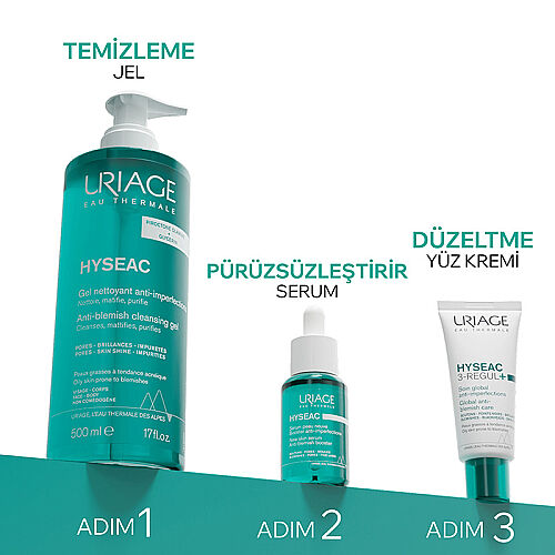 Uriage Hyseac Sebum Dengeleyici Temizleme Jeli 500 ml - 7
