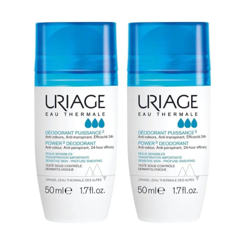 Uriage Power3 Deodorant 24h 50 ml x 2 Adet - Uriage