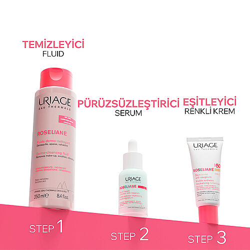 Uriage Roseliane SPF50+ Hassas Ciltler İçin Kızarıklık Karşıtı CC Krem Light 40 ml - 5