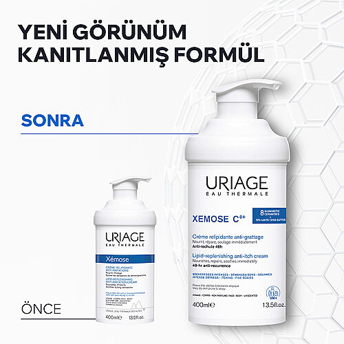 Uriage Xemose C8+ Çok Kuru Ciltler İçin Ferahlatıcı Krem 400 ml - 6