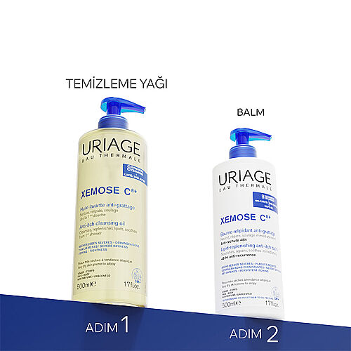 Uriage Xemose C8+ Çok Kuru Ciltler İçin Temizleme Yağı 1L - 4