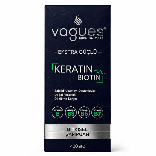 Vagues Keratin Biotin Şampuan 400 ml - Vagues