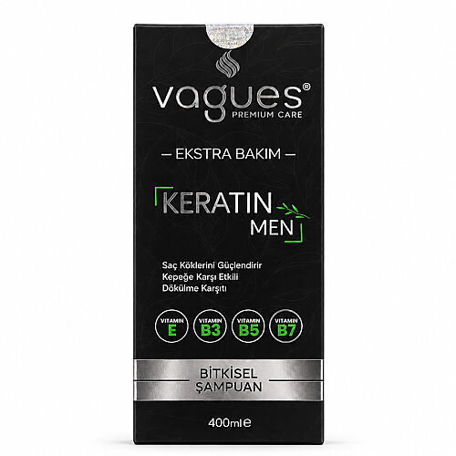 Vagues Keratin Men Şampuan 400 ml - Vagues