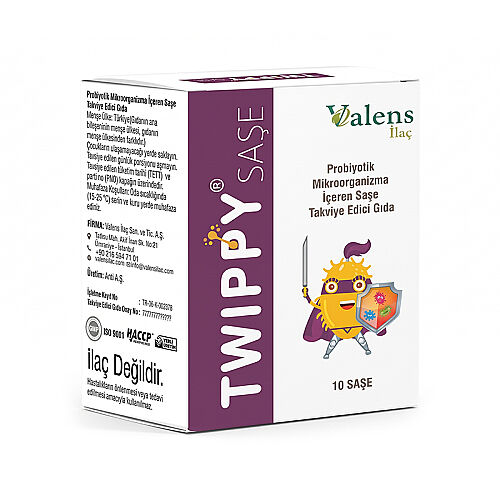 Valens İlaç Twippy Takviye Edici Gıda 10 Saşe - Valens