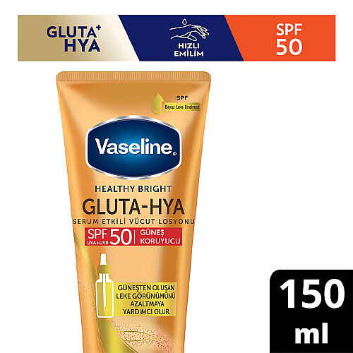 Vaseline Gluta-Hya Serum Etkili Losyon SPF50 Güneş Koruyucu 150 ml - Vaseline (1)