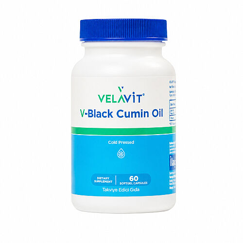 Velavit V-Black Cumin Oil Takviye Edici Gıda 60 Kapsül - Velavit