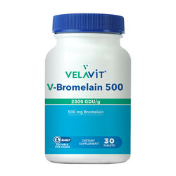 Velavit V-Bromelain 500 Takviye Edici Gıda 30 Tablet - 1