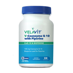 Velavit V-Coenzyme Q10 With Piperine 30 Kapsül - 1