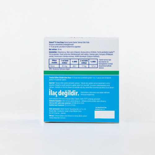 Velavit V-Iron Drop Demir İçeren Damla Takviye Edici Gıda 30 ml - Velavit (1)