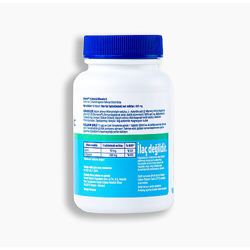 Velavit V-Iron & Vitamin C İçeren Takviye Edici Gıda 30 Tablet - Velavit (1)