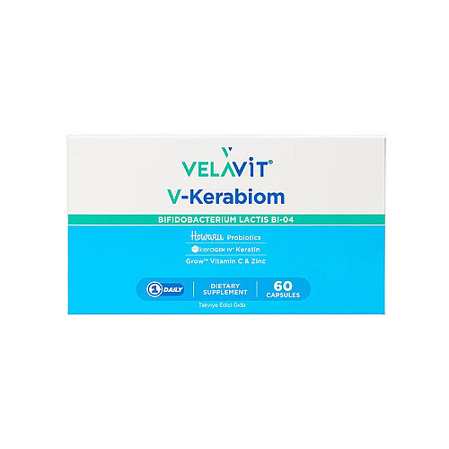 Velavit V-Kerabiom Takviye Edici Gıda 60 Kapsül - Velavit