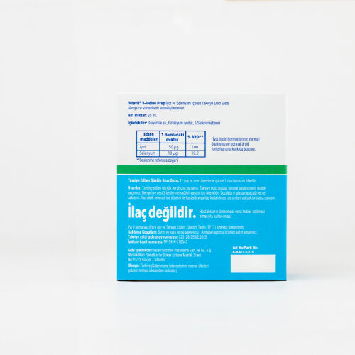 Velavit V-lodine Drop İyot ve Selenyum İçeren Takviye Edici Gıda 25 ml - Velavit (1)