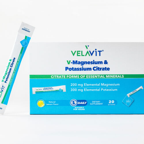 Velavit V-Magnesium Potassium Citrate Takviye Edici Gıda 20 Saşe - 3