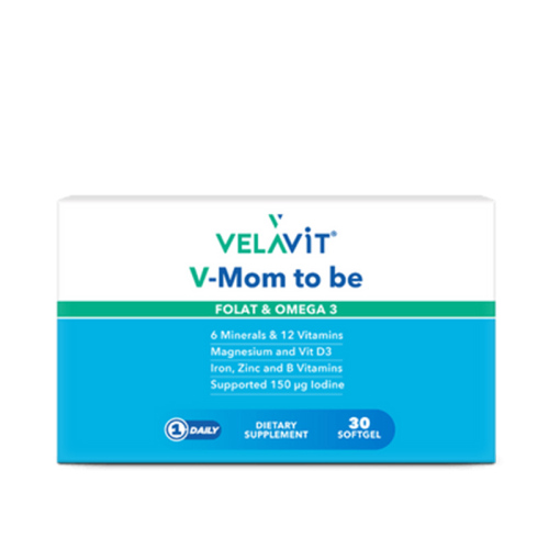 Velavit V-Mom To Be Folat ve Omega3 30 Softgel - Velavit