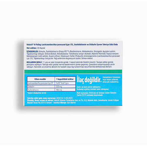 Velavit V-PsCog Takviye Edici Gıda 30 Kapsül - Velavit (1)