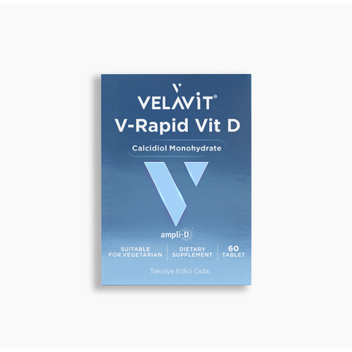 Velavit V-Rapid Vit D Takviye Edici Gıda 60 Tablet - Velavit (1)