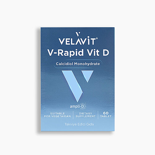 Velavit V-Rapid Vit D Takviye Edici Gıda 60 Tablet - Velavit