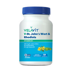 Velavit V-St.Johns Wort Rhodiola Takviye Edici Gıda 30 Kapsül - 1