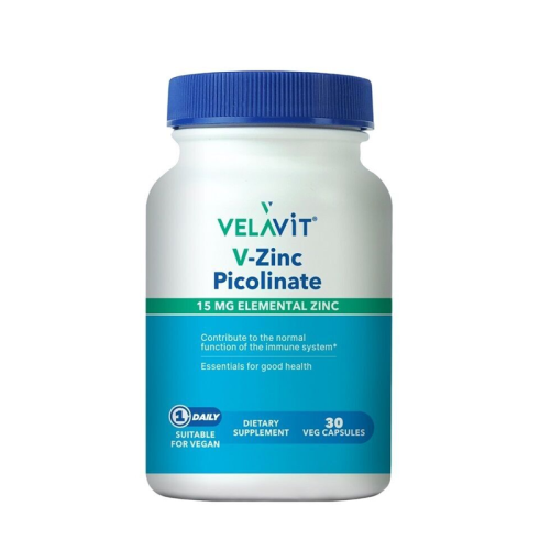 Velavit V Zinc Picolinate Takviye Edici Gıda 30 Kapsül - 1