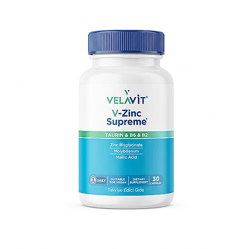 Velavit V-Zinc Supreme Takviye Edici Gıda 30 Kapsül - Velavit