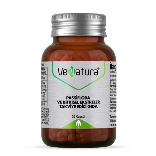 VeNatura Passiflora ve Bitkisel Ekstreler 30 Kapsül - VeNatura