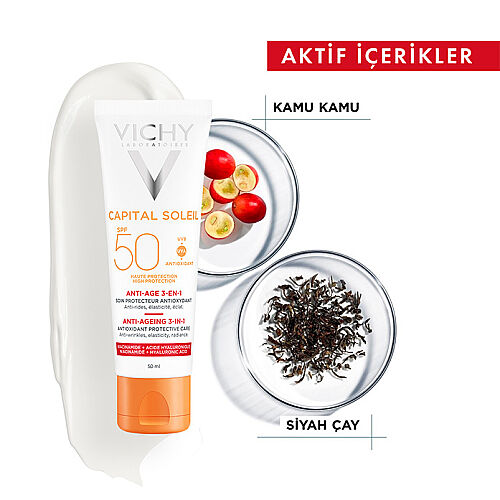 Vichy Capital Soleil SPF 50 Anti Age Güneş Kremi 50 ml - 4
