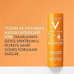 Vichy Capital Soleil SPF 50+ Korumalı Güneş Koruyucu Stick 9 ml - 2