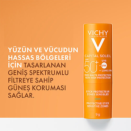 Vichy Capital Soleil SPF 50+ Korumalı Güneş Koruyucu Stick 9 ml - Vichy (1)