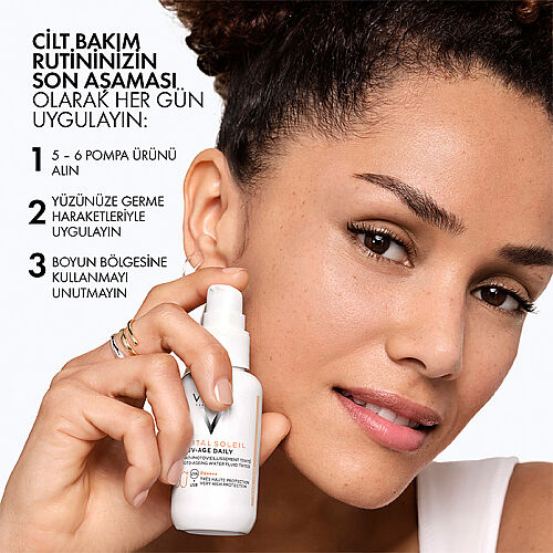 Vichy Capital Soleil UV Yaşlanma Karşıtı Güneş Kremi SPF 50 40 ml - Renkli - 6
