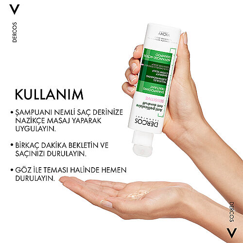 Vichy Dercos Anti Dandruff Kepek Karşıtı Şampuan 200 ml - Hassas Saç Derisi - 4