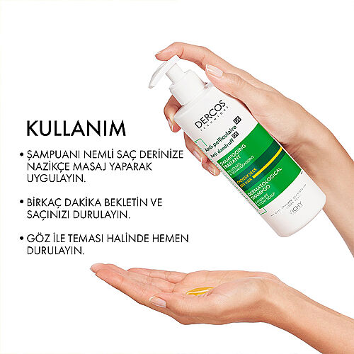 Vichy Dercos Anti Dandruff Kepek Karşıtı Şampuan 390 ml - Kuru Saçlar - 4