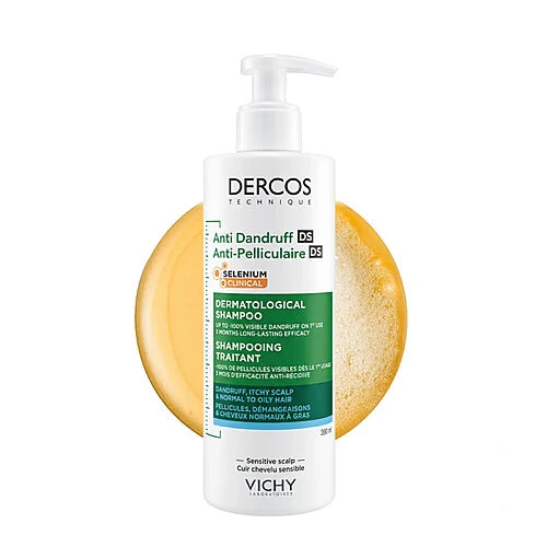 Vichy Dercos Anti Dandruff Kepek Karşıtı Şampuan 390 ml - Normal ve Yağlı Saçlar - Vichy (1)