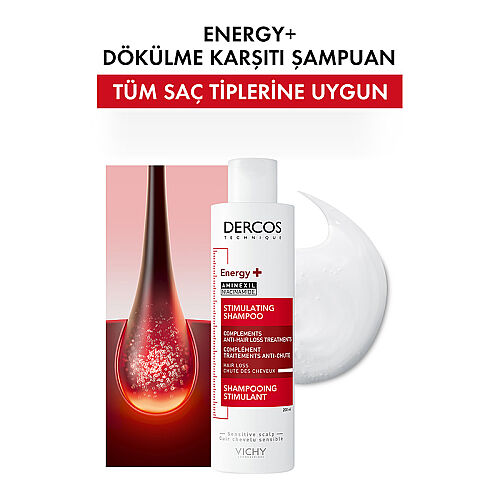 Vichy Dercos Energising Saç Dökülmesine Karşı Şampuan 200 ml - Vichy (1)