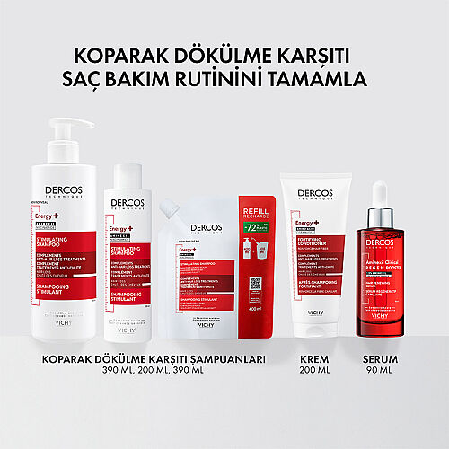 Vichy Dercos Energising Saç Dökülmesine Karşı Şampuan 200 ml - 5