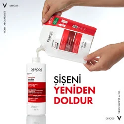 Vichy Dercos Energising Saç Dökülmesine Karşı Şampuan 400 ml - Refill - 4