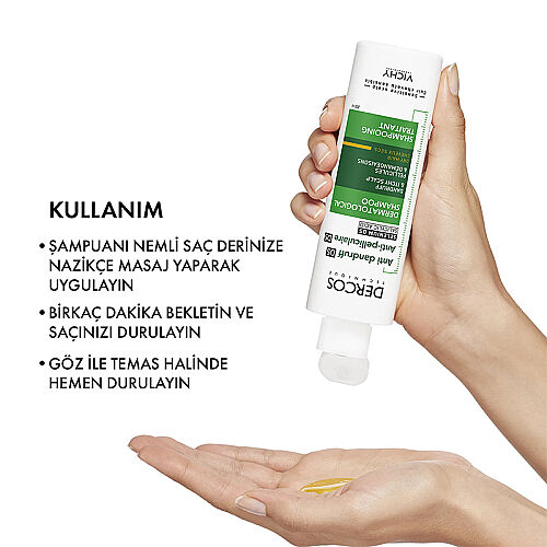 Vichy Dercos Kepek Karşıtı Şampuan 200 ml - Kuru Saçlar - 4