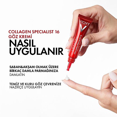 Vichy Liftactiv Collagen Specialist Yaşlanma Belirtilerine Karşı Göz Bakım Kremi 15 ml - 4