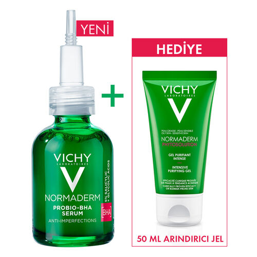 Vichy Normaderm Leke Karşıtı Serum 30 ml + Normaderm Phytosolution Arındırıcı Jel 50 ml HEDİYE - Vichy