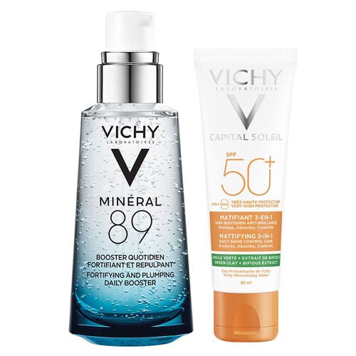Vichy Normal ve Yağlı Ciltler İçin Nemlendirici ve Güneş Koruma Seti2 - Vichy