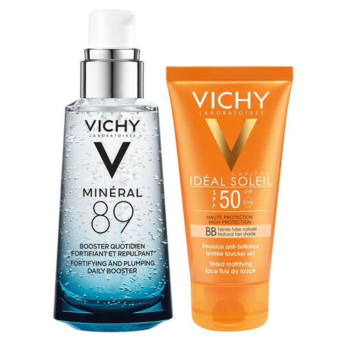Vichy Normal ve Yağlı Ciltler İçin Nemlendirici ve Renkli Dokulu Güneş Koruma Seti - Vichy