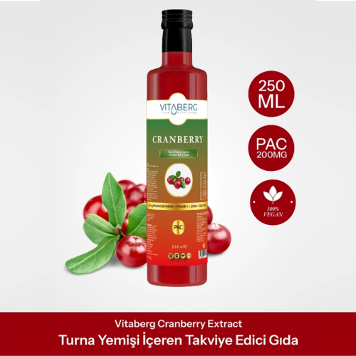 Vitaberg Cranberry Extract Sıvı Takviye Edici Gıda 250 ml - Vitaberg (1)